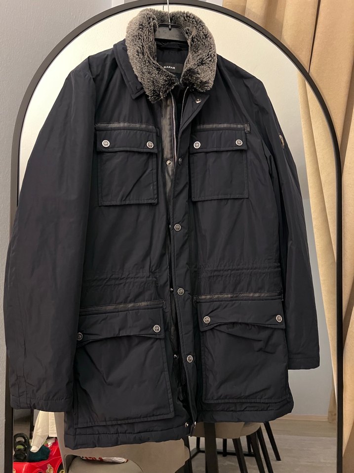 Şehir Stiline Uygun Siyah Kışlık Parka — görsel 2/10