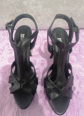 38 Beden siyah Renk İnce Topuk Stiletto Ayakkabı