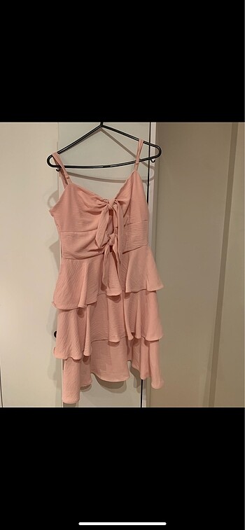 Zara Pembe Kısa elbise