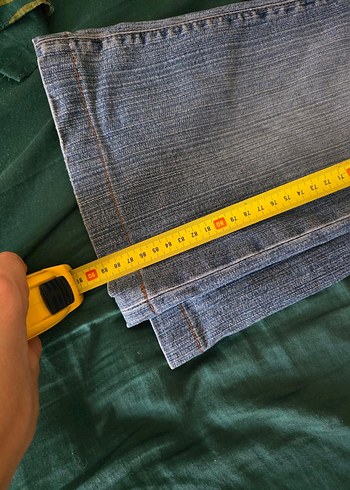 31 Beden gri Renk Vintage flare jeans ispanyol paça