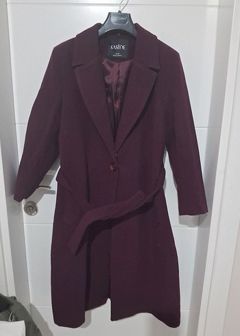 Zara Bordo Kuşaklı Kaban
