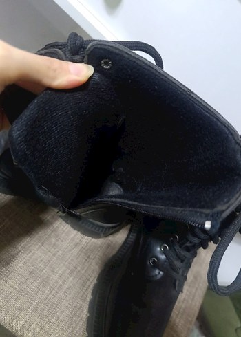 FGZY Shoes Siyah Yandan Fermuarlı ve Bağcıklı Kadın Bot - Görsel 9