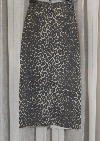 Leopar Desenli Kadın Uzun Etek - Görsel 6