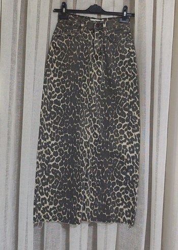 Leopar Desenli Kadın Uzun Etek - Görsel 2