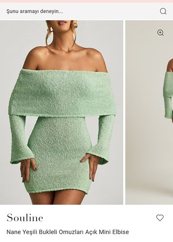 oh polly Uzun Kollu Madonna yaka Mini Triko Elbise - Görsel 2