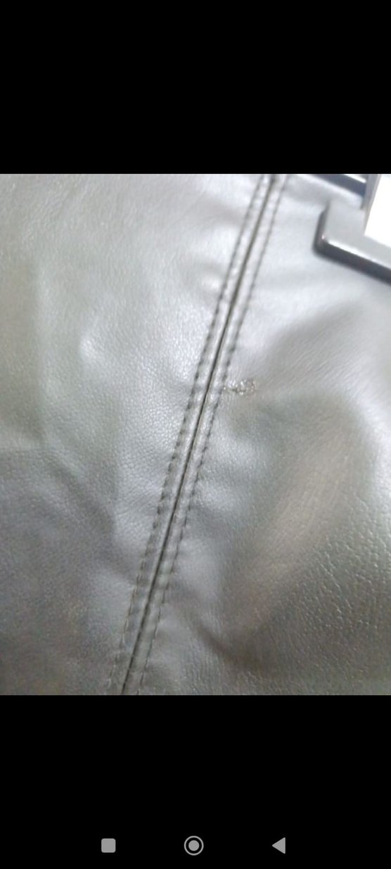 Siyah Deri Mini Etek - Görsel 4