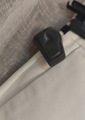 Beyaz Kadın Kumaş Pantolon Midi Boy - Görsel 6