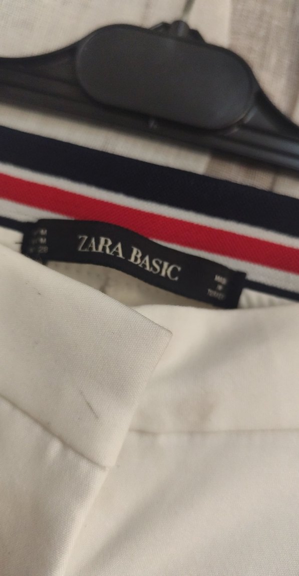 Beyaz Kadın Kumaş Pantolon Midi Boy - Görsel 5