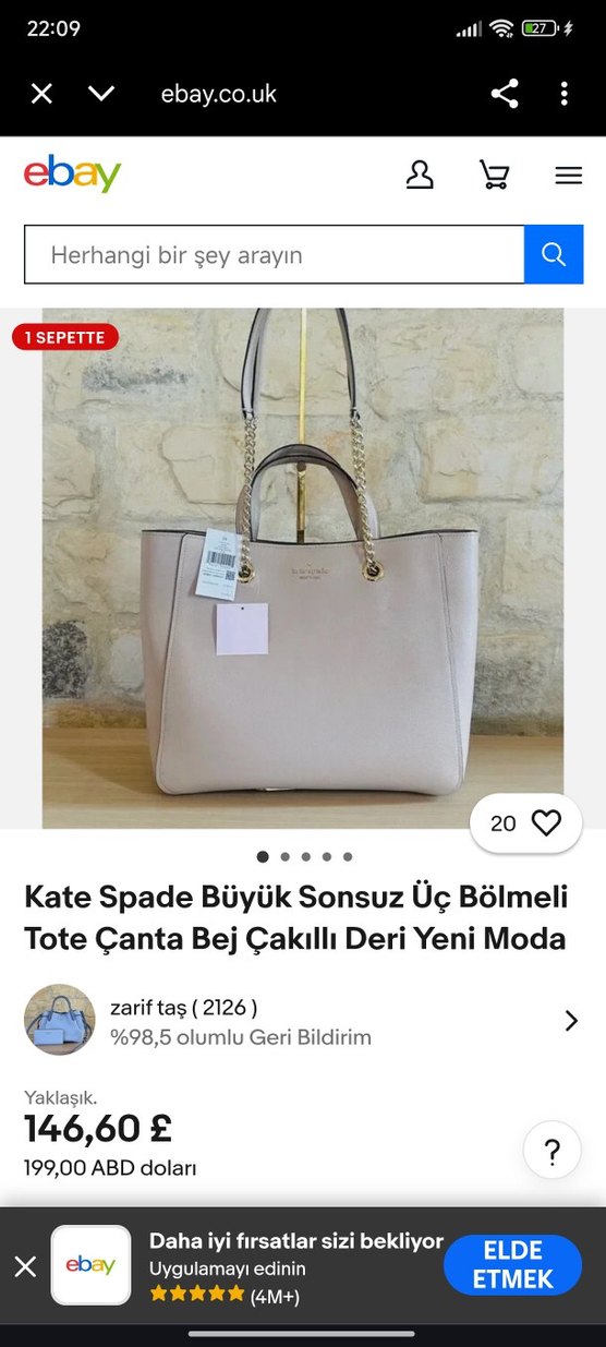 Kate spade New York kol çantası - Görsel 2