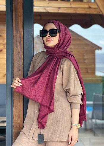 Gri Desenli Kadın Şal - Görsel 3