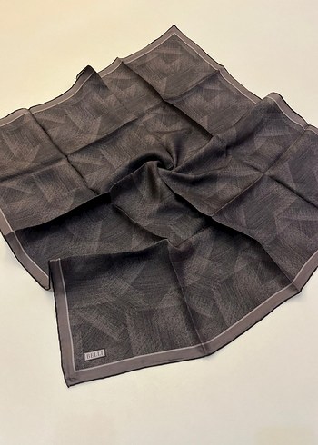 Kadın Pilili Çok Renkli İpek Fular - Görsel 13