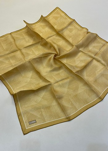 Kadın Pilili Çok Renkli İpek Fular - Görsel 5