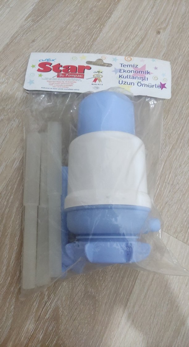 Renkli Mavi Su Pompası - Görsel 2