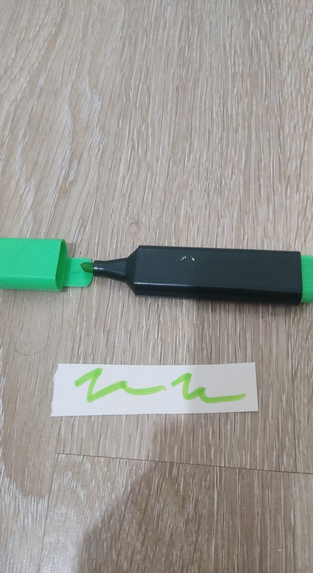 Parlak Yeşil Fosforlu Kalem - Görsel 2