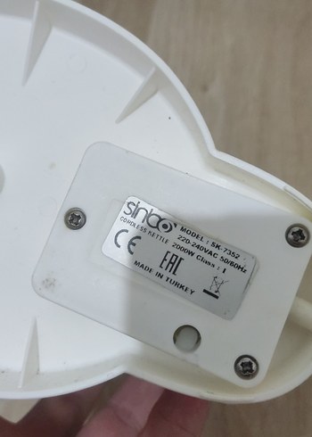 Sinbo Beyaz Su Isıtıcı - Görsel 4