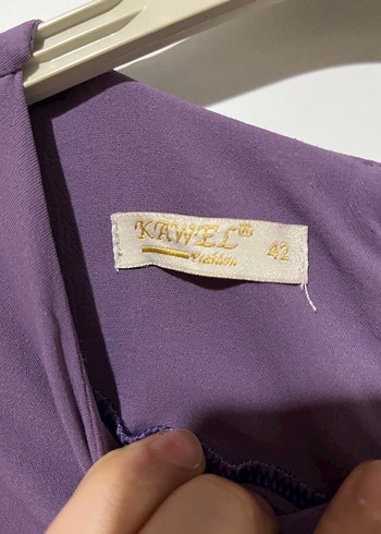 Uzun Lima Kadın Elbise, Fırfırlı, Uzun Kollu - Görsel 4