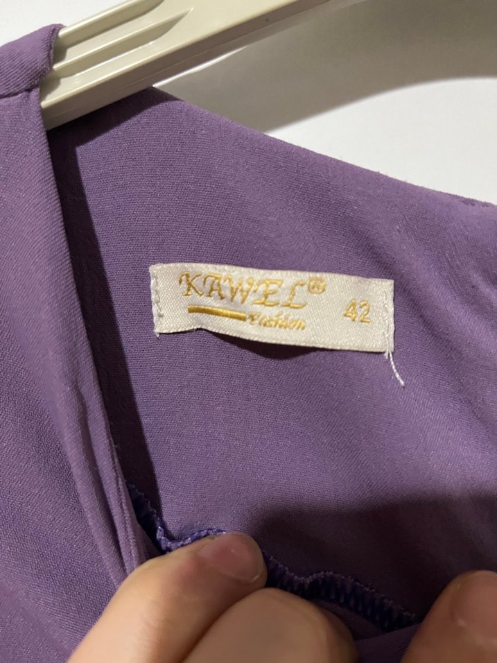 Uzun Lima Kadın Elbise, Fırfırlı, Uzun Kollu - Görsel 4