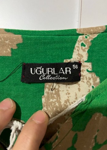 Yeşil Uzun Viskon Yazlık Elbise - Görsel 3