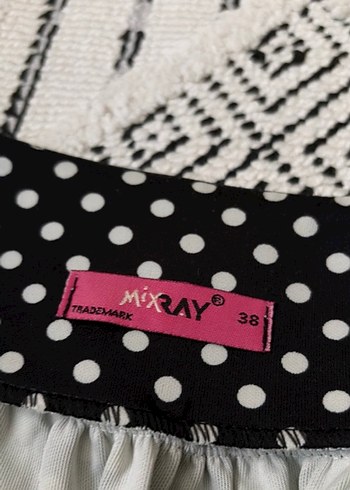 Puantiye Desenli Midi Hamile Etek - Görsel 2