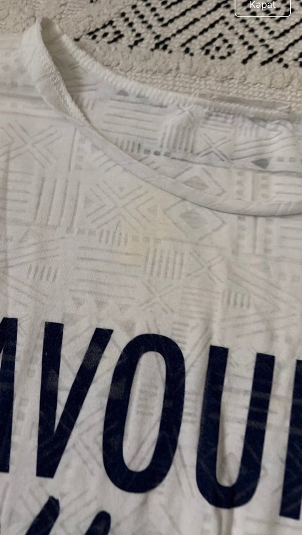 Kız Çocuk Beyaz Dantel Detaylı Tişört - Görsel 3