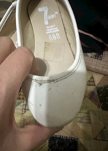 Kız Çocuk Beyaz Babet Ayakkabı - Görsel 2