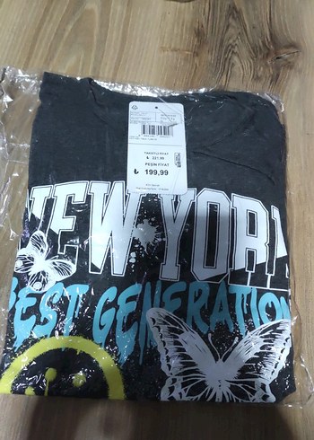 Kız Çocuk Gri Baskılı Uzun Kollu Tişört - Görsel 4