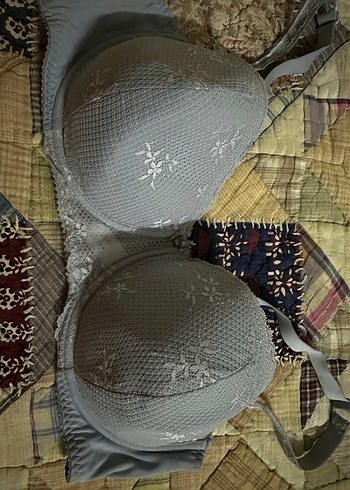 Nakışlı Gri Bohem Sütyen - Görsel 2