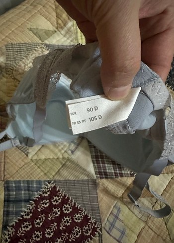 Nakışlı Gri Bohem Sütyen - Görsel 4