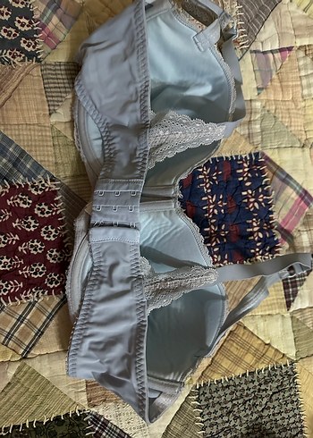 Nakışlı Gri Bohem Sütyen - Görsel 3