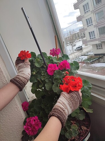 Beden çeşitli Renk El örgüsü eldiven