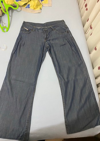 Diğer Koyu Mavi Denim Jean Pantolon