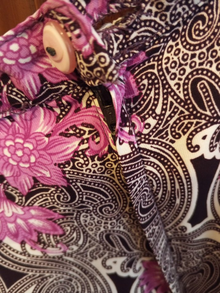 Pembe Desenli Bohem Uzun Etek - Görsel 2