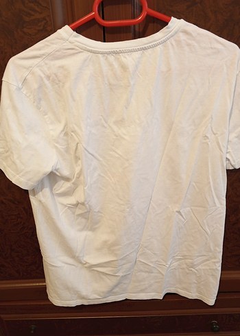 Beyaz Baskılı Kadın Tişört - Görsel 2