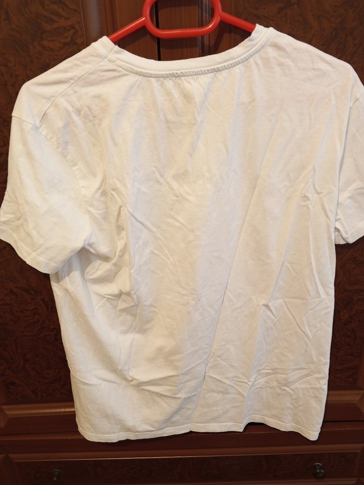 Beyaz Baskılı Kadın Tişört - Görsel 2