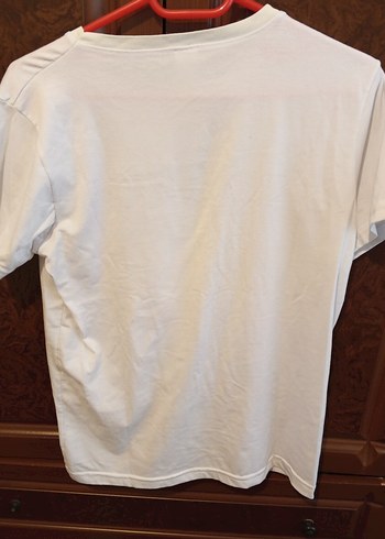 Erkek Çocuk Beyaz Baskılı Kısa Kollu Tişört - Görsel 3