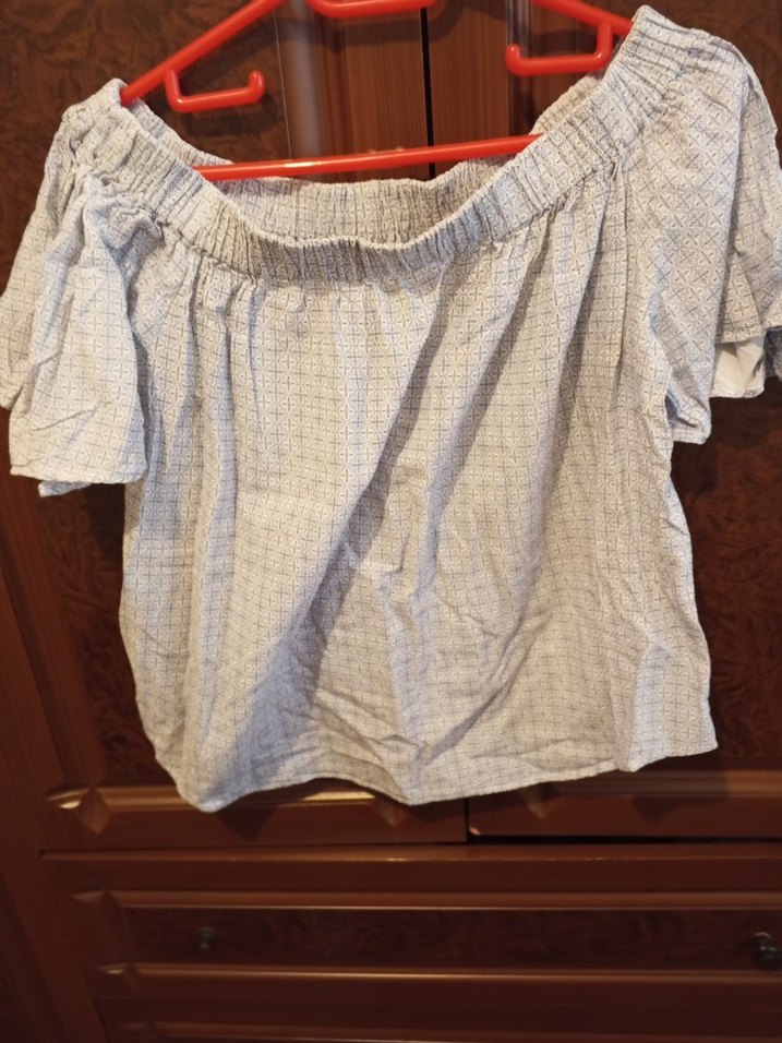 Gri Mini Keten Bohem Bluz - Görsel 2