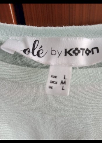 Koton turkuaz renkli Pamuklu Tişört