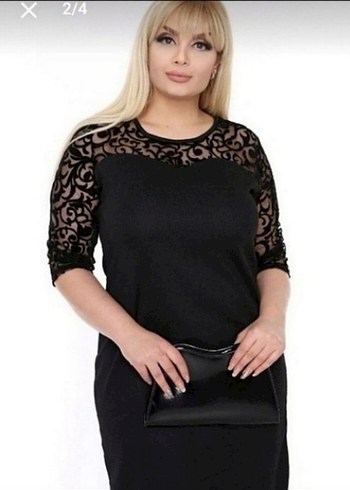 46 Beden Siyah Uzun Gotik Elbise