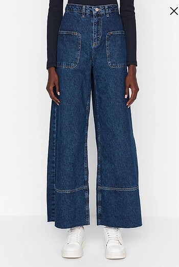 trendyolmilla bol paça jean pantolon