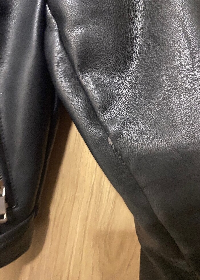 Stradivarius Deri Ceket - Görsel 4