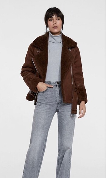 Stradivarius Stradivarius Kürklü Biker Ceket