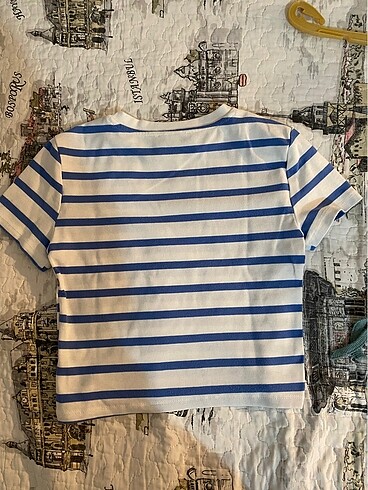 Zara Çizgili crop