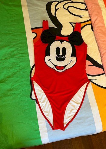 Kırmızı Mickey Mouse Baskılı Mayo