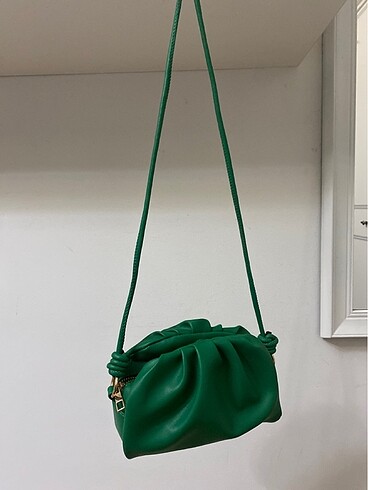 Diğer Yeşil kol çantası büzgülü