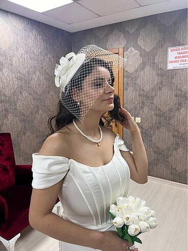 l Beden beyaz Renk Nikah elbisesi