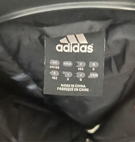 s/m Beden siyah Renk Adidas Kışlık Vintage Kaban