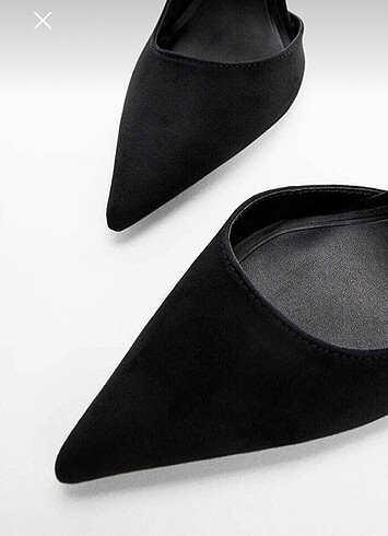 38 Beden siyah Renk Asimetrik stiletto ayakkabı