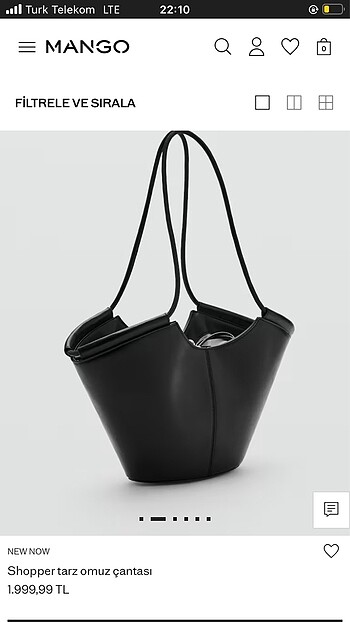 Mango Shopper tarz omuz çantası