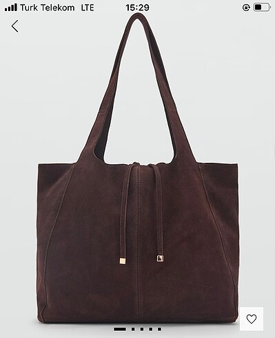 Süet shopper çanta