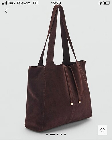 Mango Süet shopper çanta